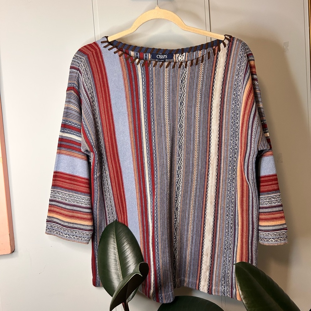 Clarks Women's Striped Top in Red and Blue